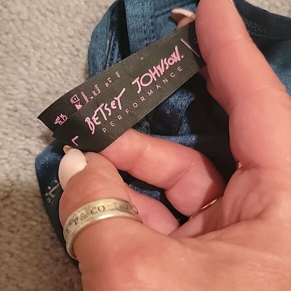 Betsey Johnson green workout top sz L - Picture 5 of 7